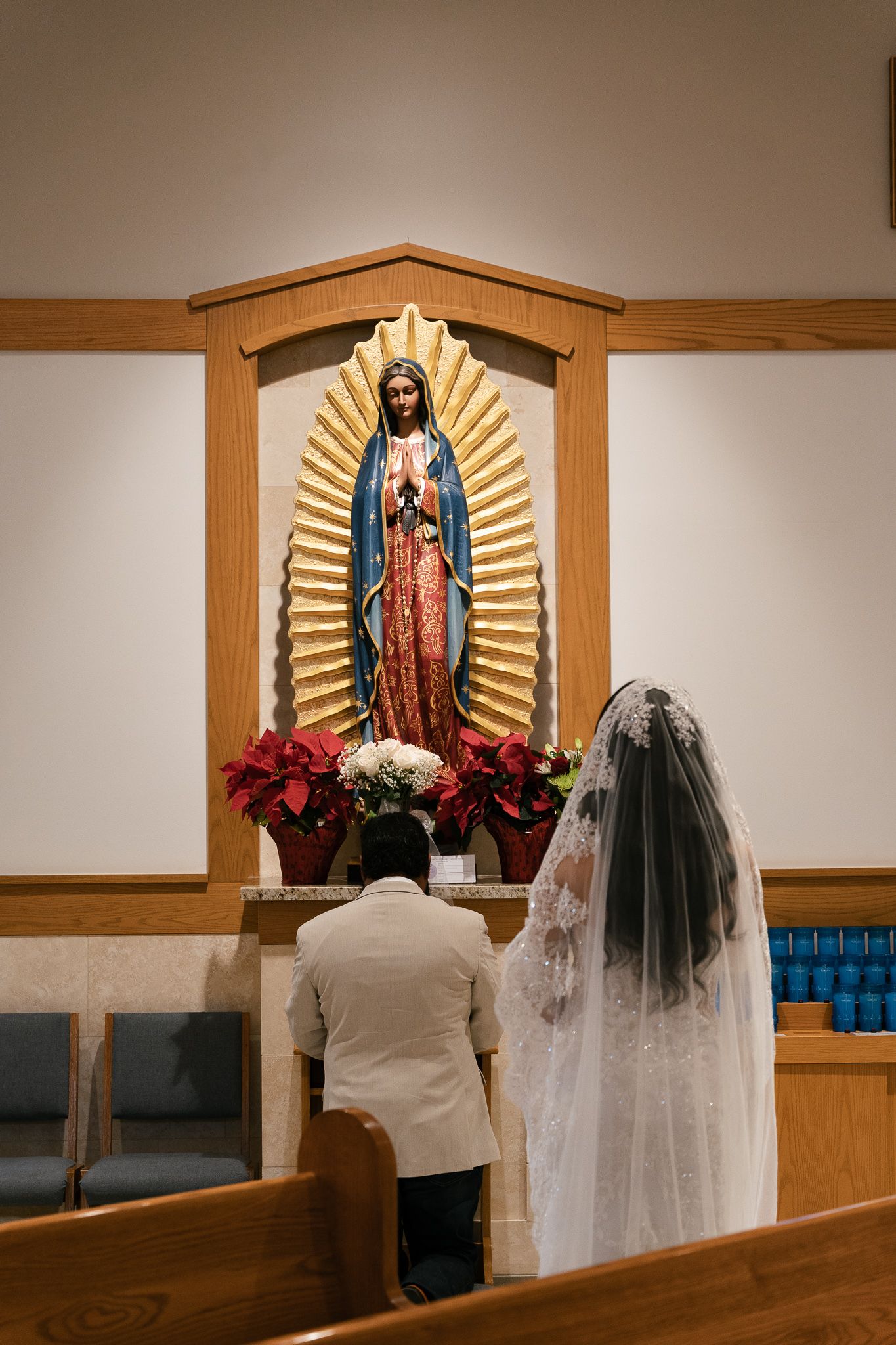 Bride and Groom at Catholic luxury wedding in Dallas-Fort Worth