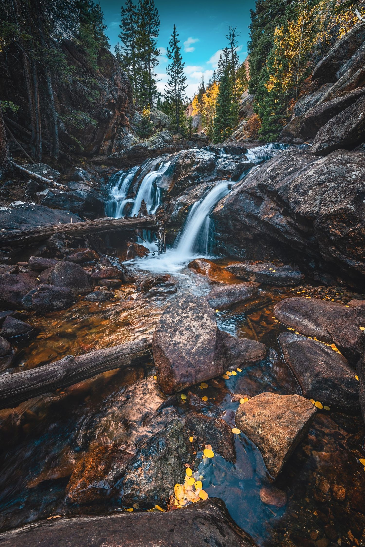Lower Chasm Falls - Rocky Mountain National Park - Colorado