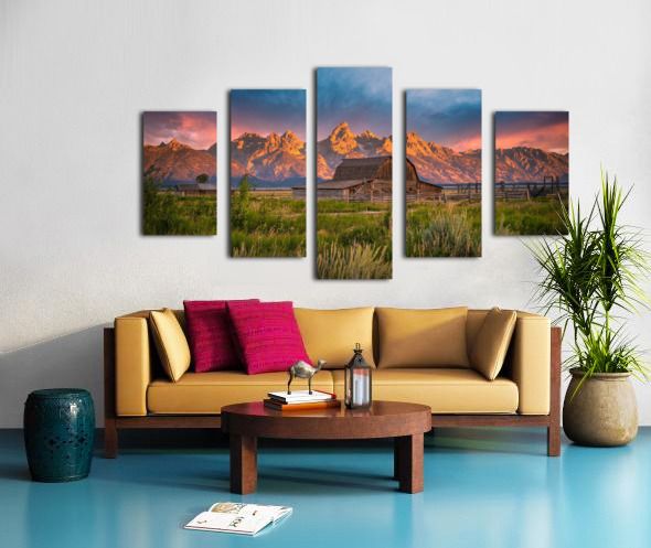 split canvas wall art