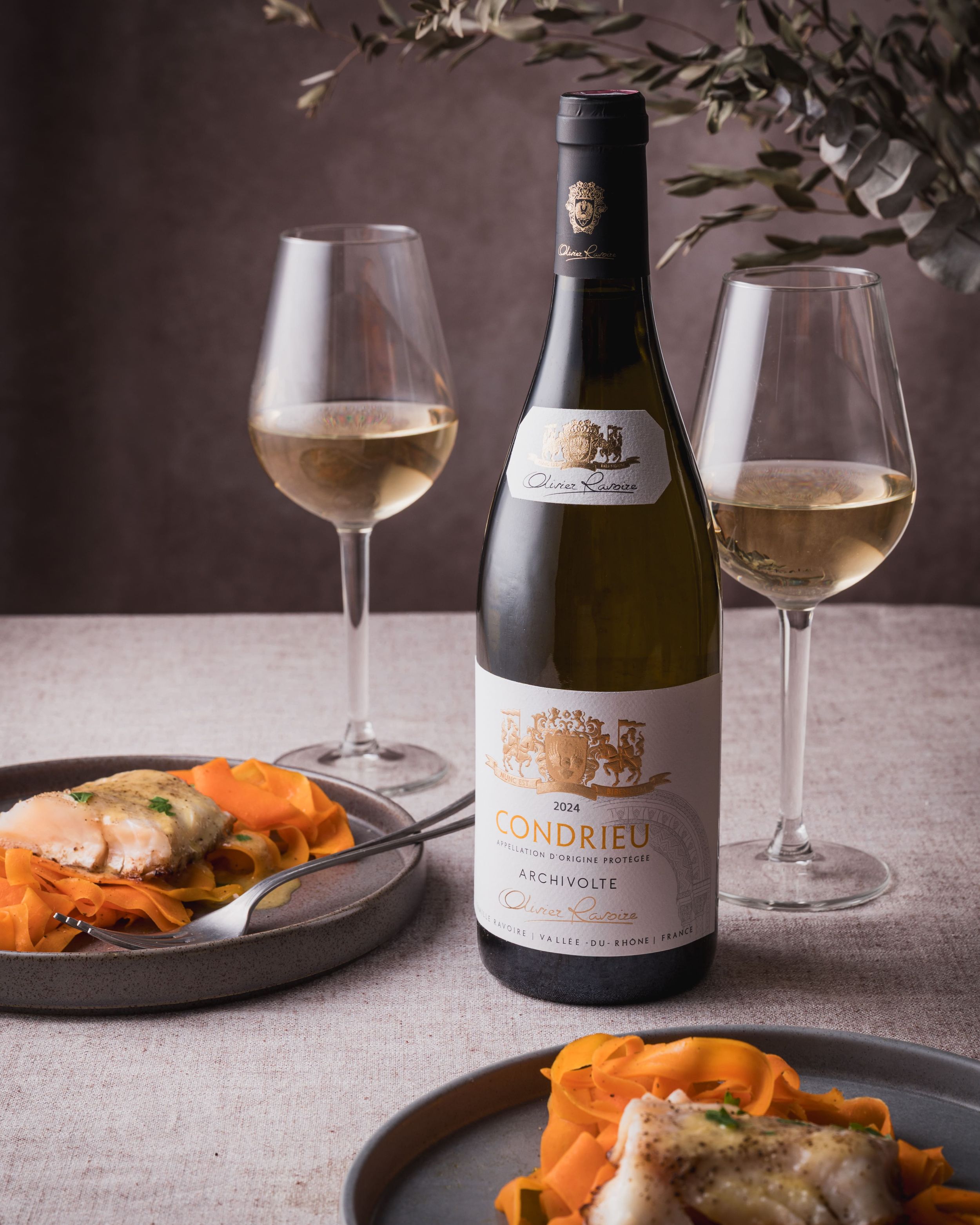 Extrait d'un shooting accord mets/vin pour le Vin Ravoire par la photographe culinaire Mélanie Rousselle