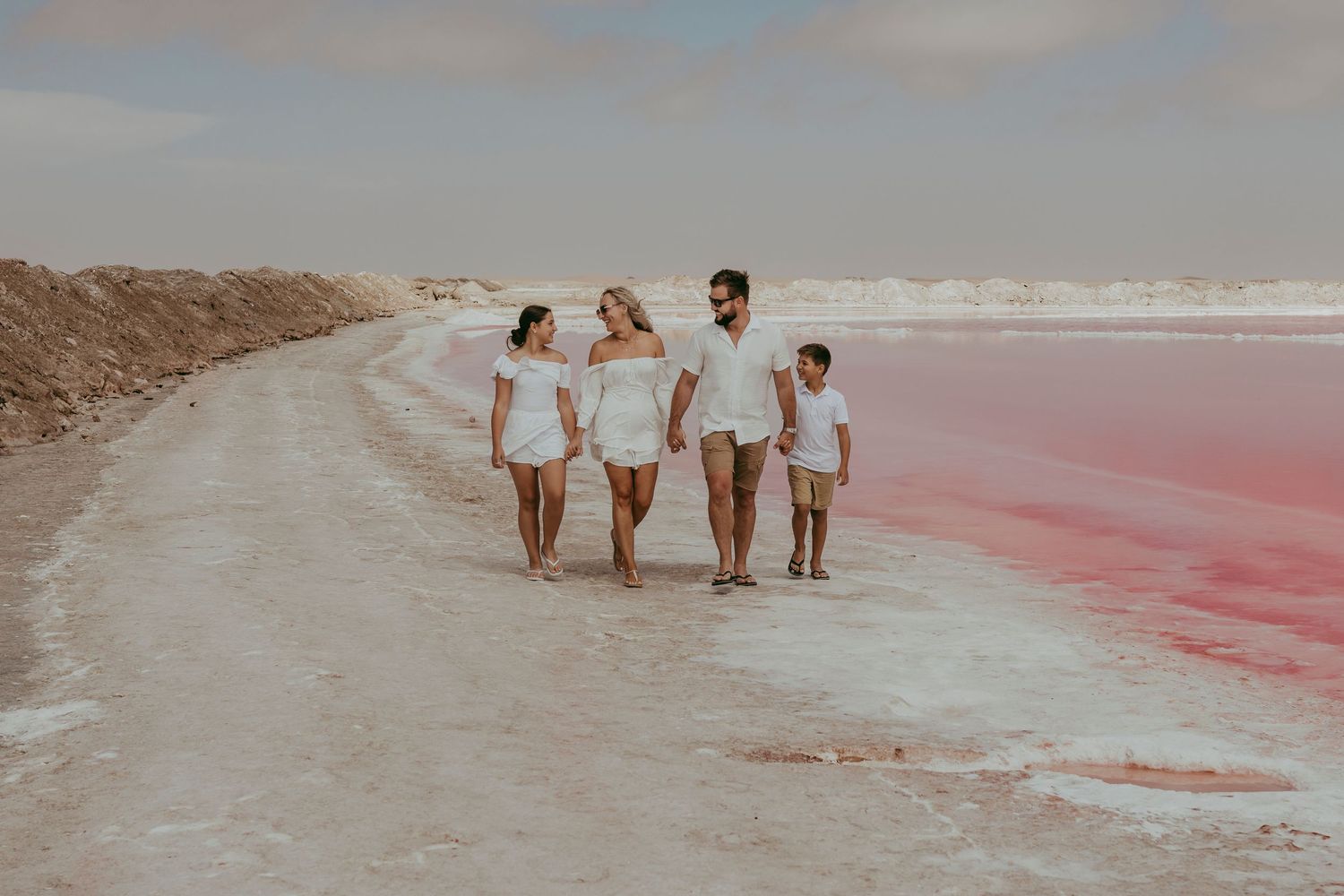 Pink lake destination photoshoot, Walvis bay, Namibia