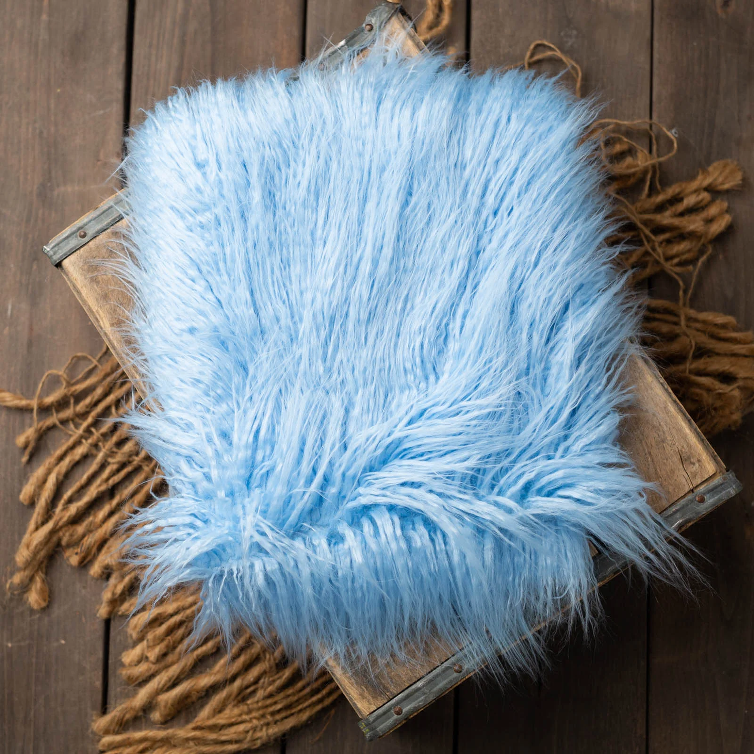 Example of pink fur layer that can be used during your Dalton Georgia newborn Session