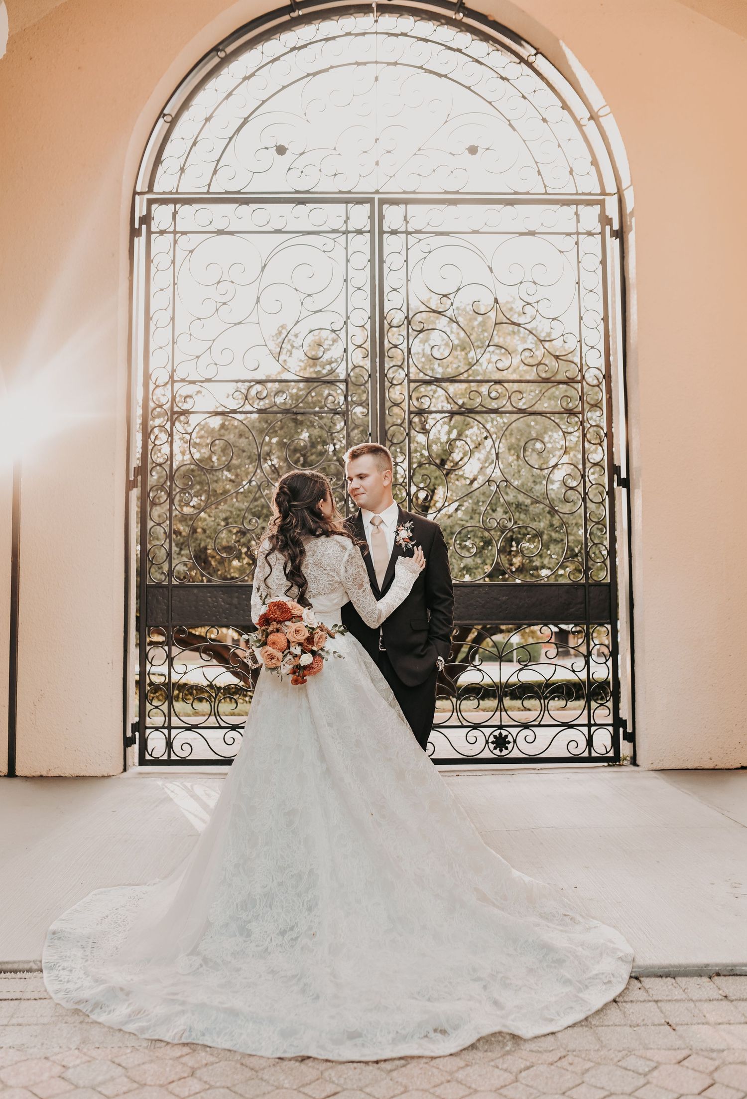 Romantic Catholic wedding portraits in Coppell Texas