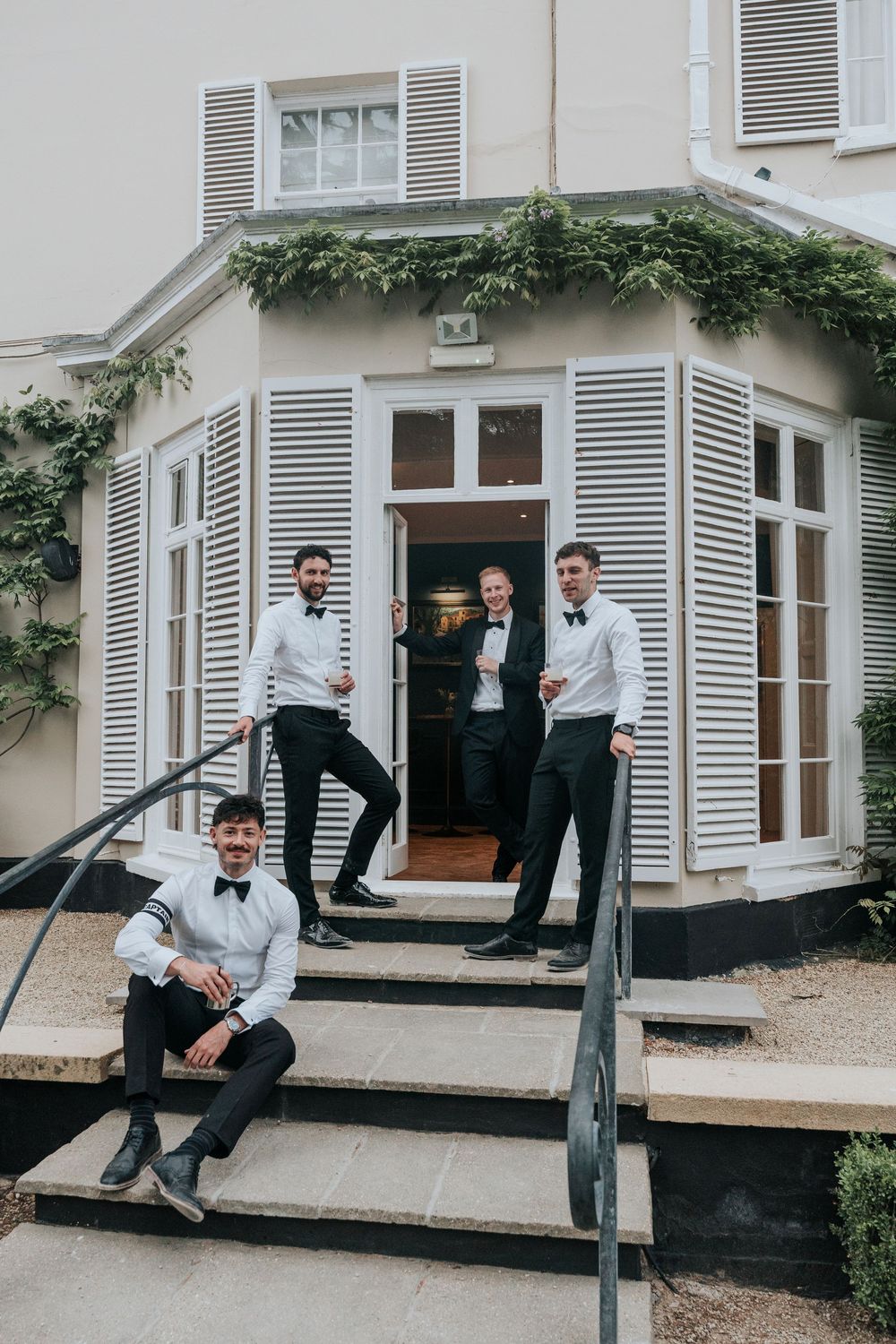 Groomsmen photos at Deer Park in Devon
