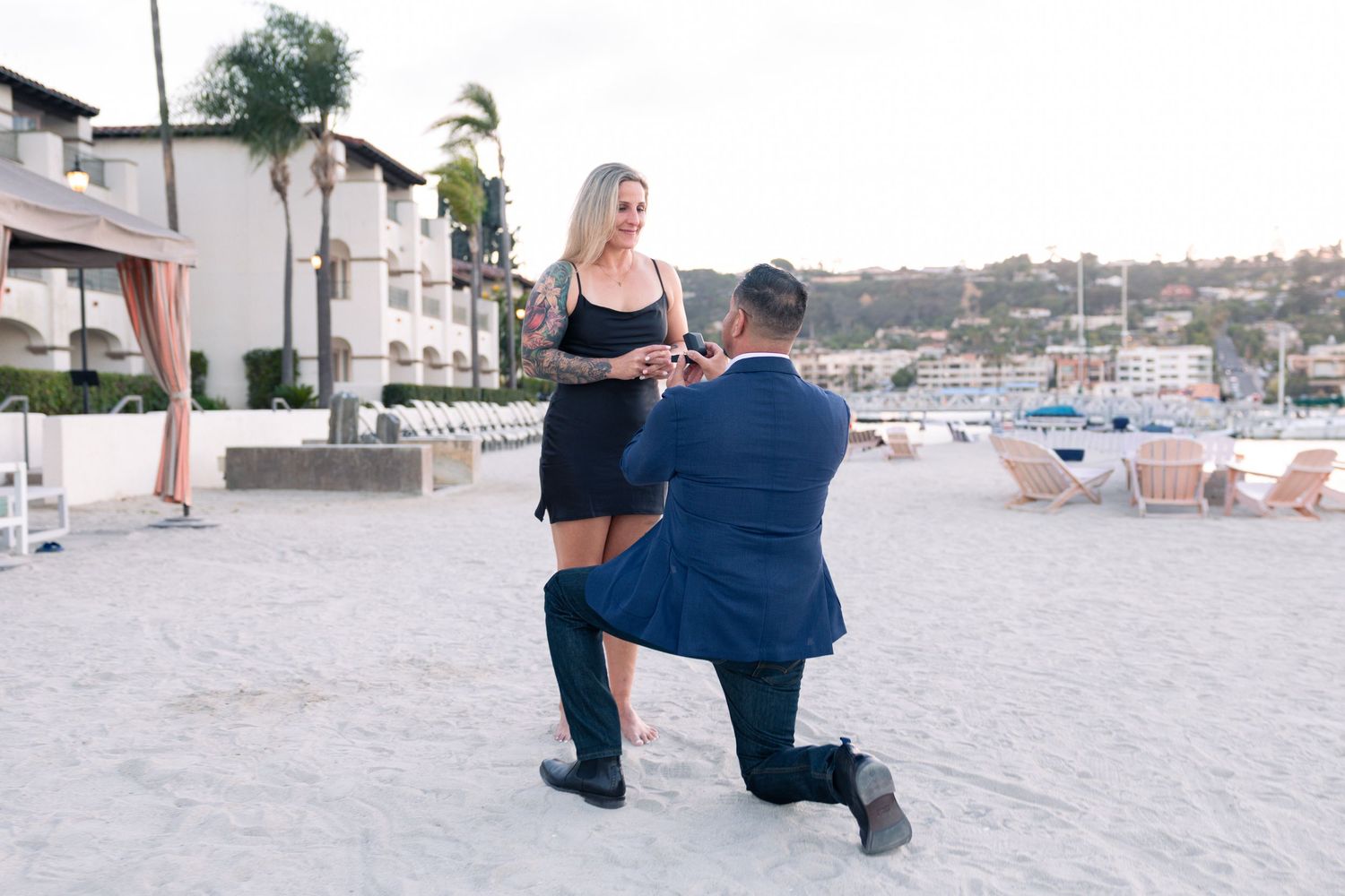 proposal on a sunny day