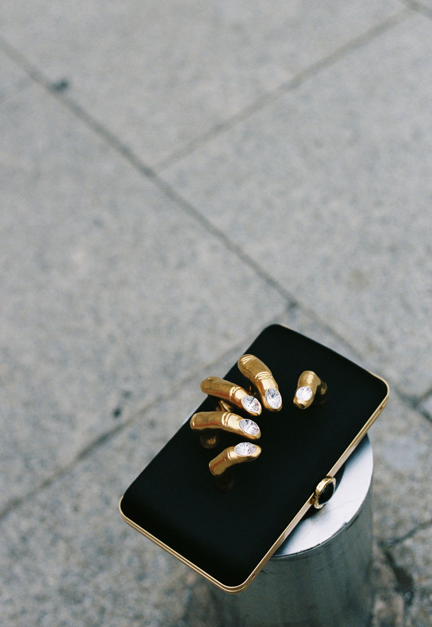 diamond Schiaparelli hand in hand clutch, editorial Schiaparelli photograph, paris film photographer, paris fashion photographer film 35mm