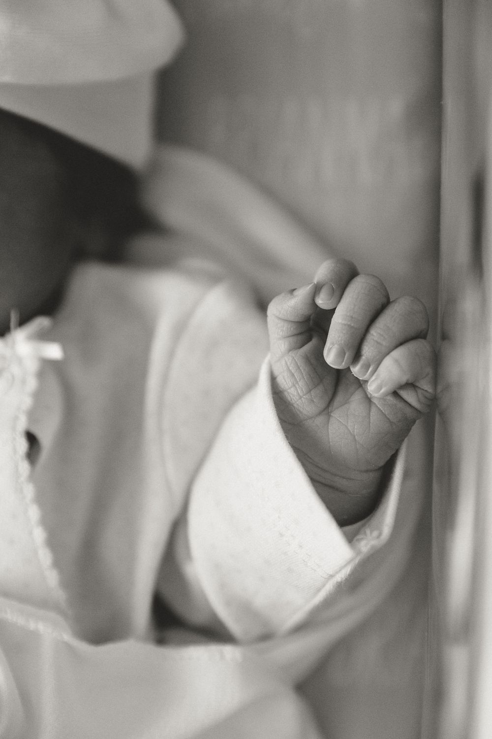Details shots of new baby during First 48 session East Tx
