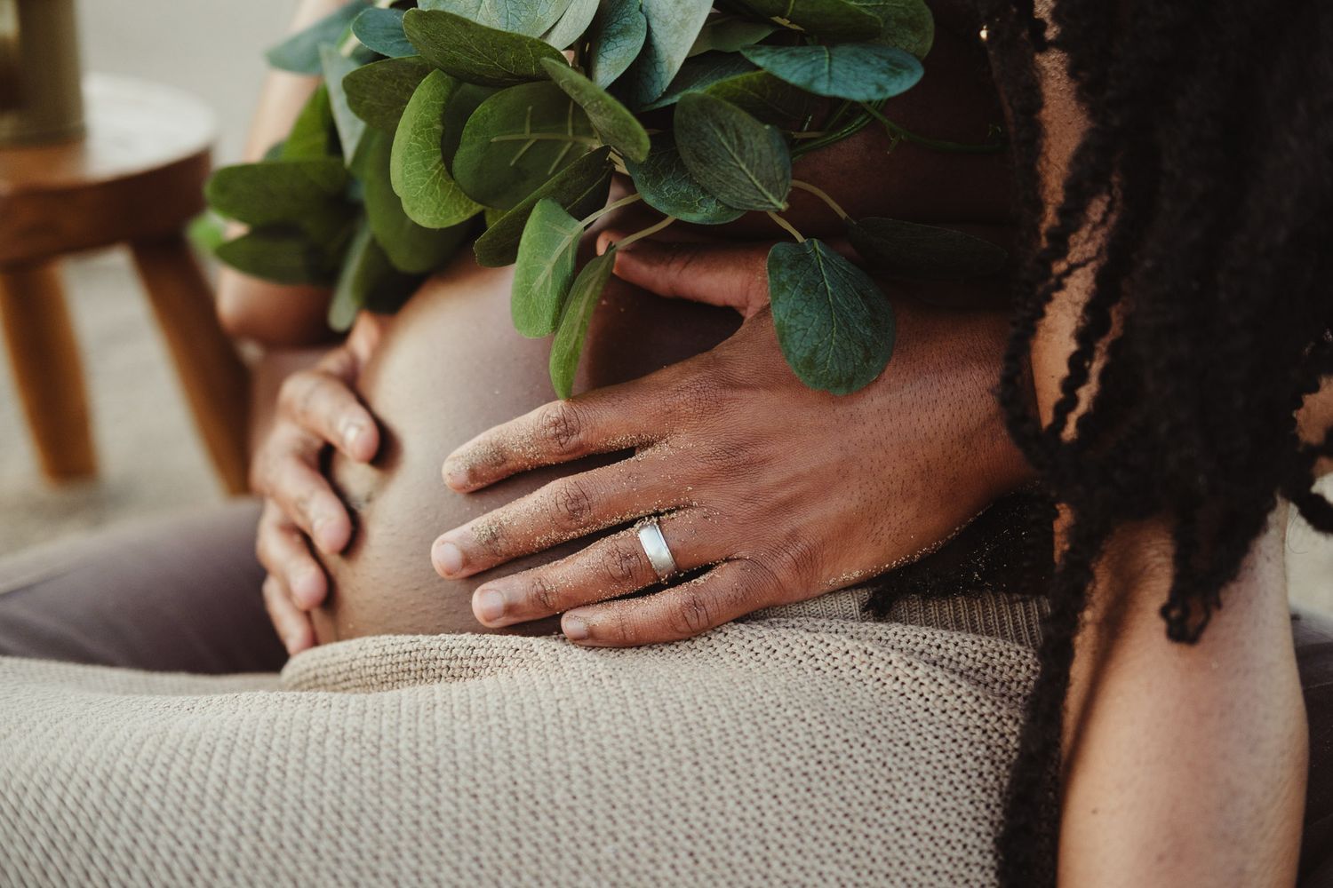 Pregnant couple celebrating the anticipation of welcoming their baby daughter