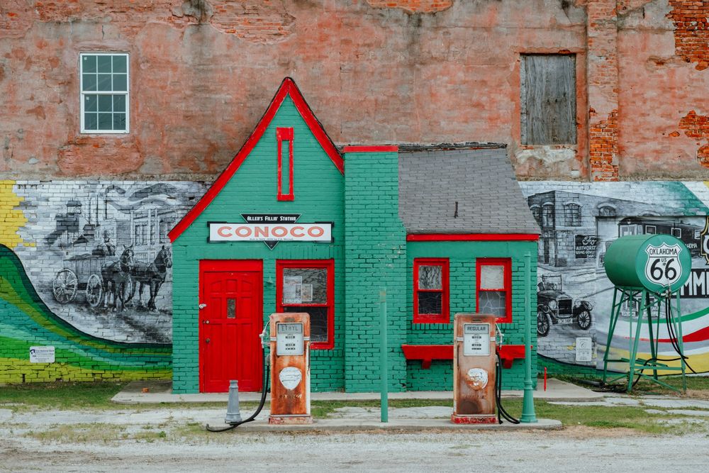 Spencer Station. Route 66, Oklahoma.