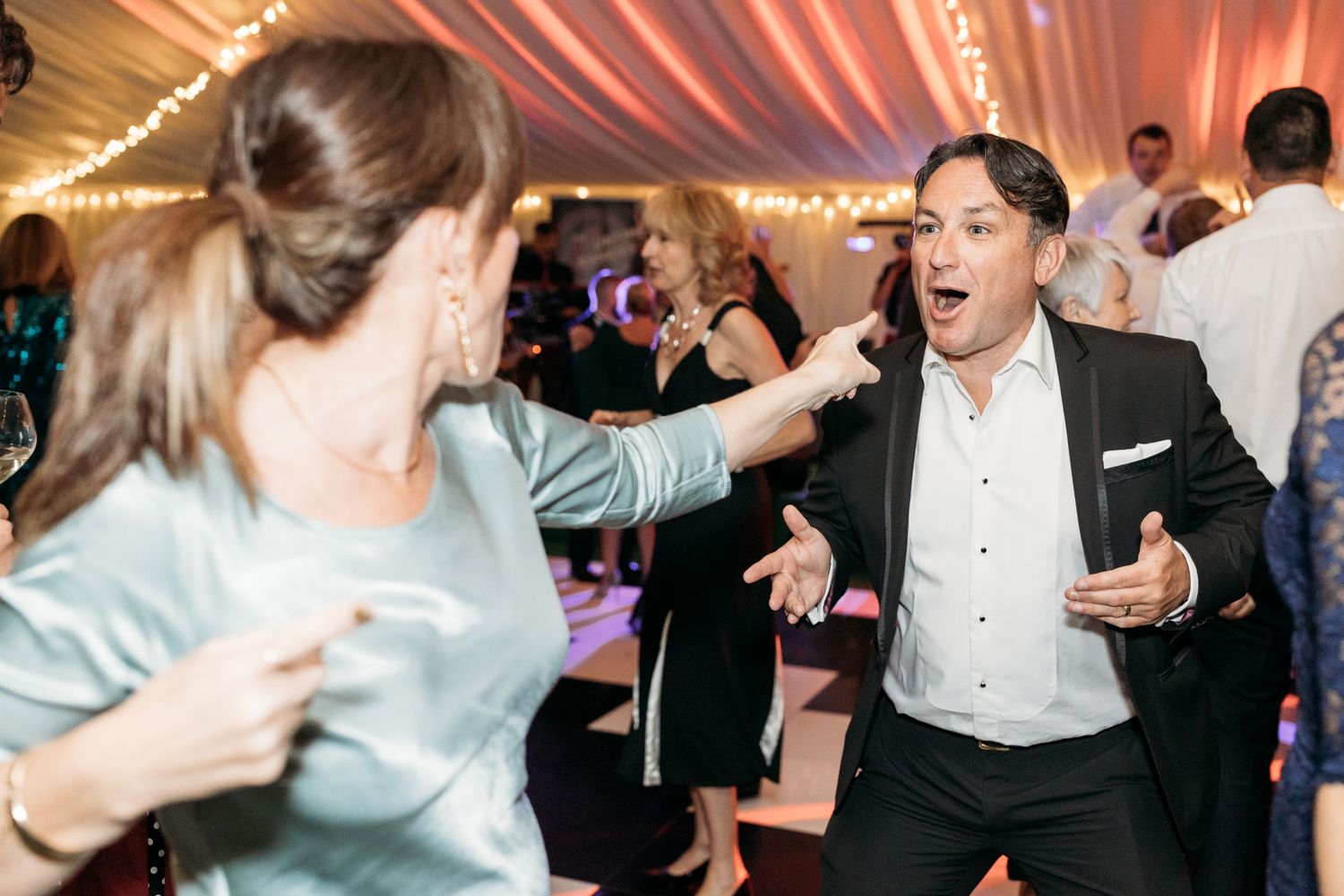 Dance floor wedding photos, fun, happy, moments. St Helens Photographer