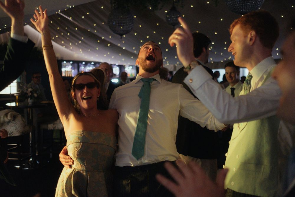 Candid dance floor photo
