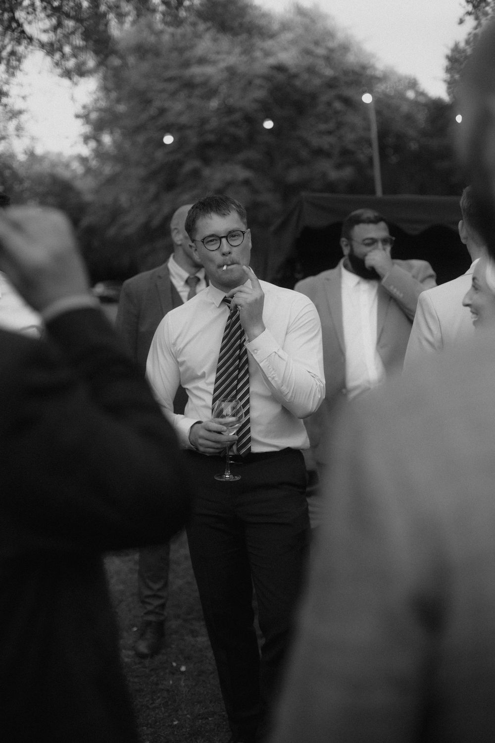 candid guest photo in black and white