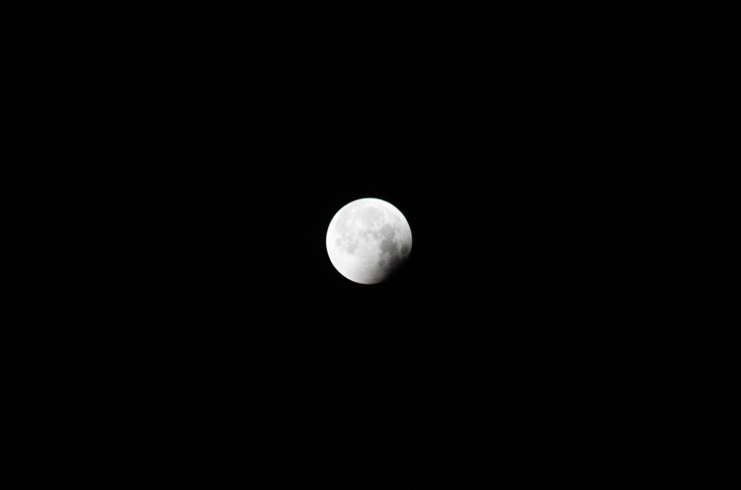The moon.