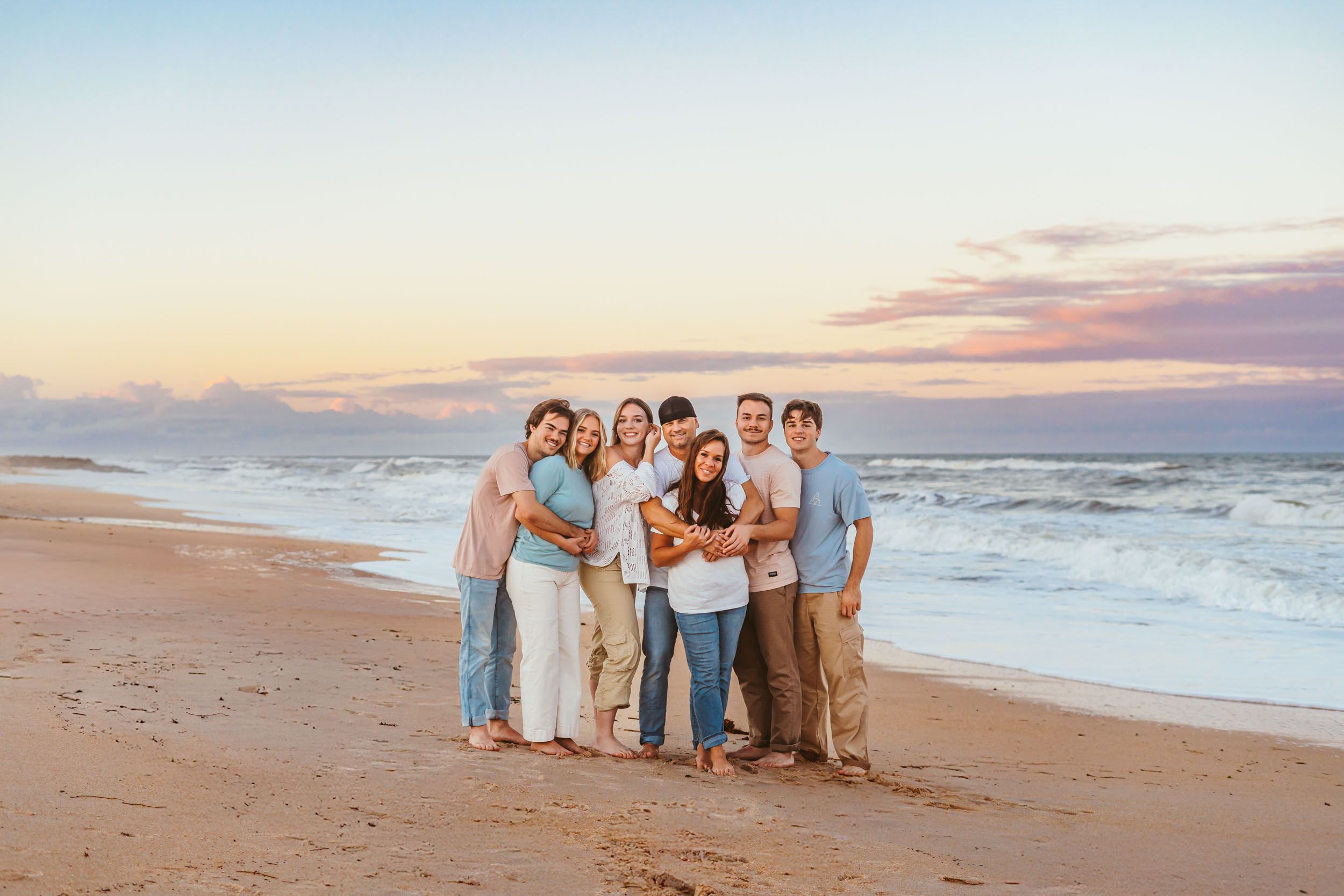 family photography at Washington Oaks State Park in Saint Augustine and Palm Coast Florida beach