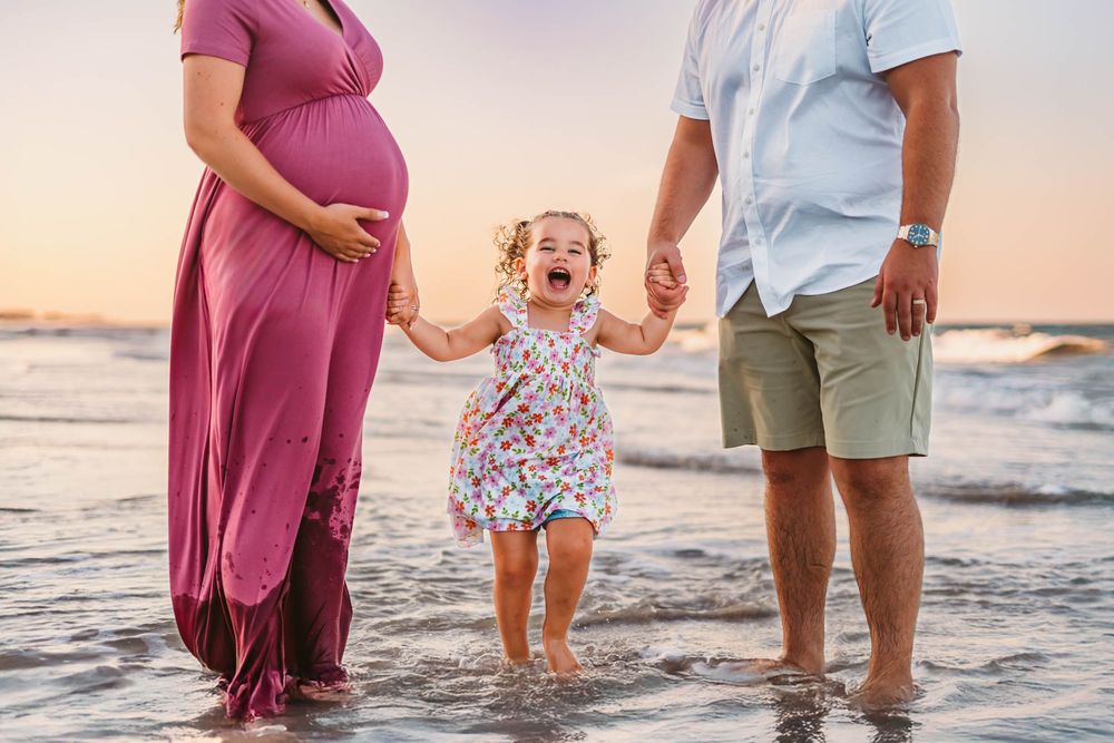 family and maternity photography at river to sea preserve and marineland in Saint Augustine and Palm Coast Florida beach