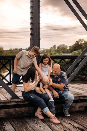 Photography - Family Photo during blue hour