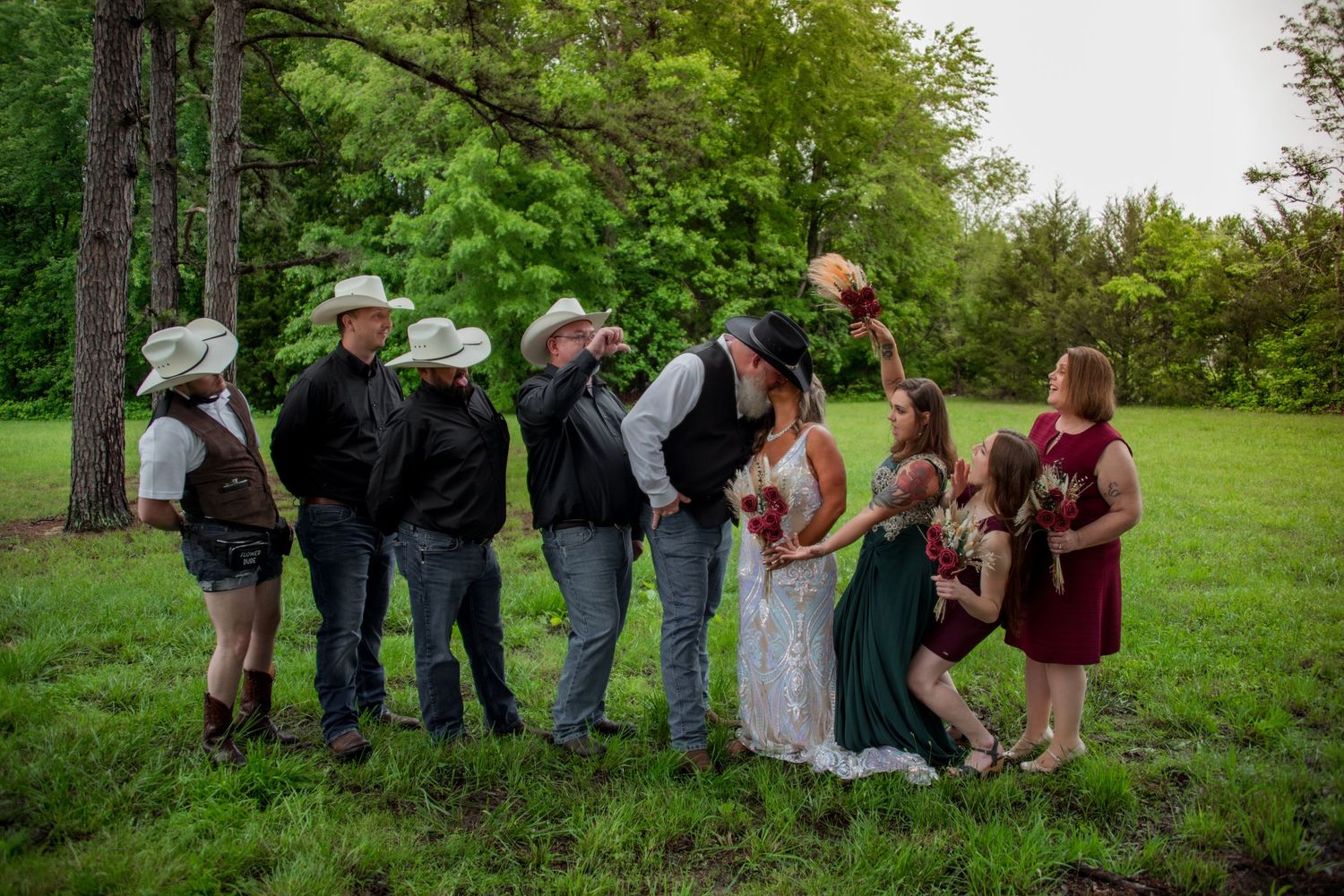 Wedding party photo