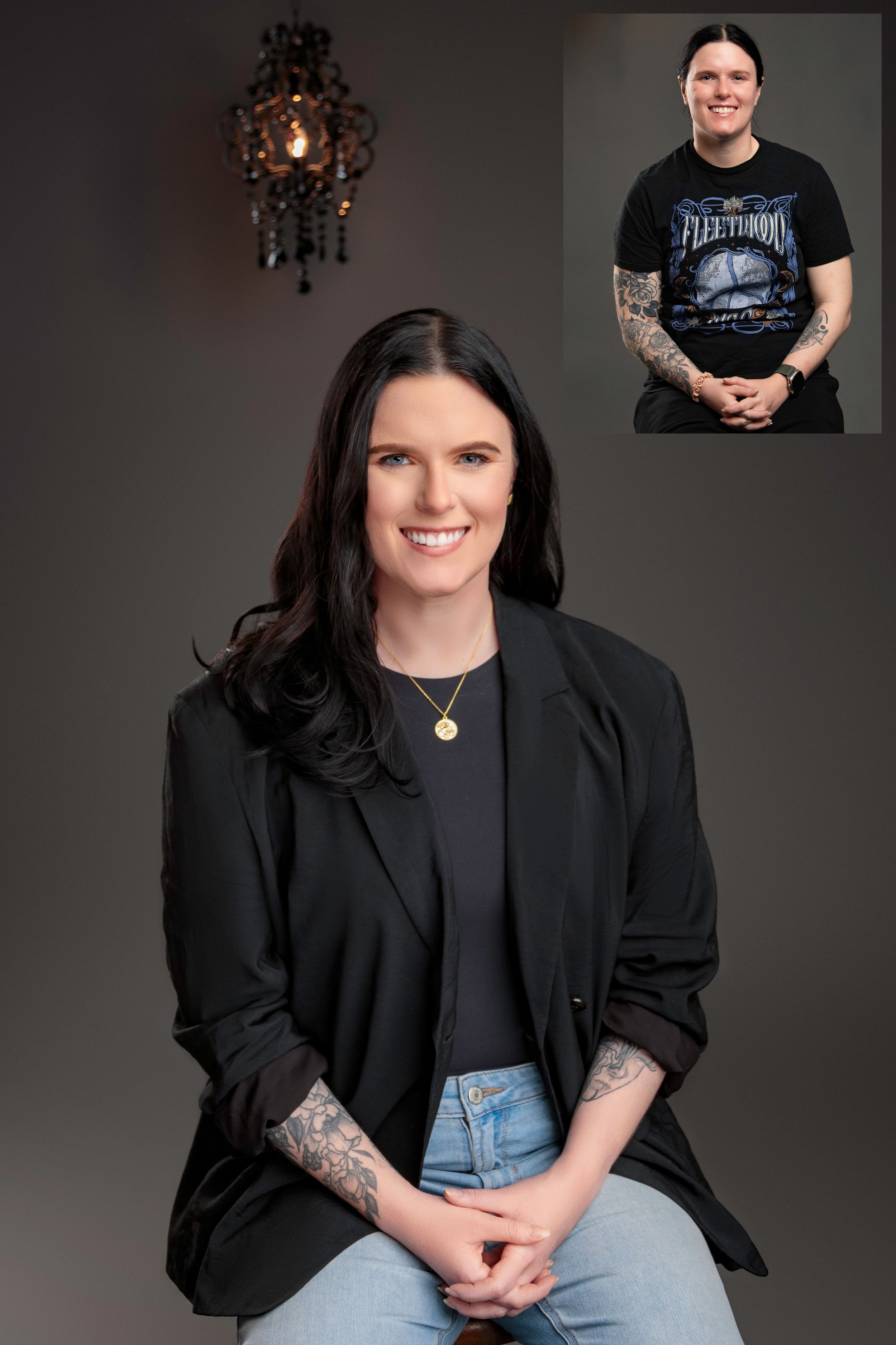 before and after hair and makeup headshot