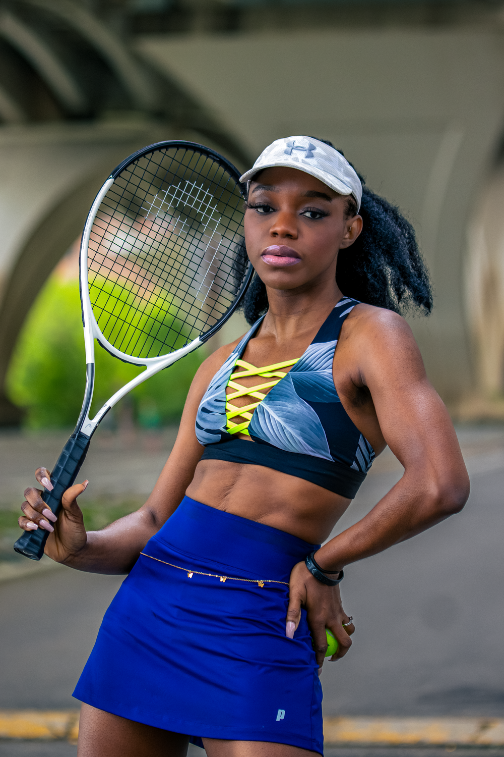 Natural light portrait of a young woman in DC