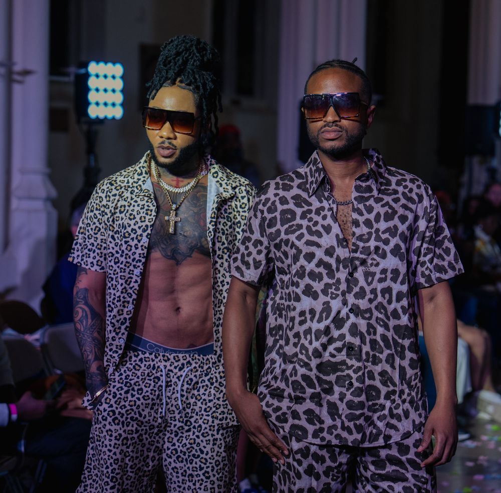 male runway in group of two outfit 2