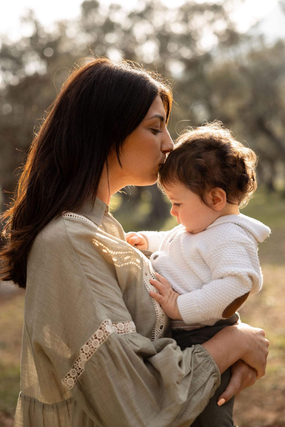 shooting en famille coucher de soleil