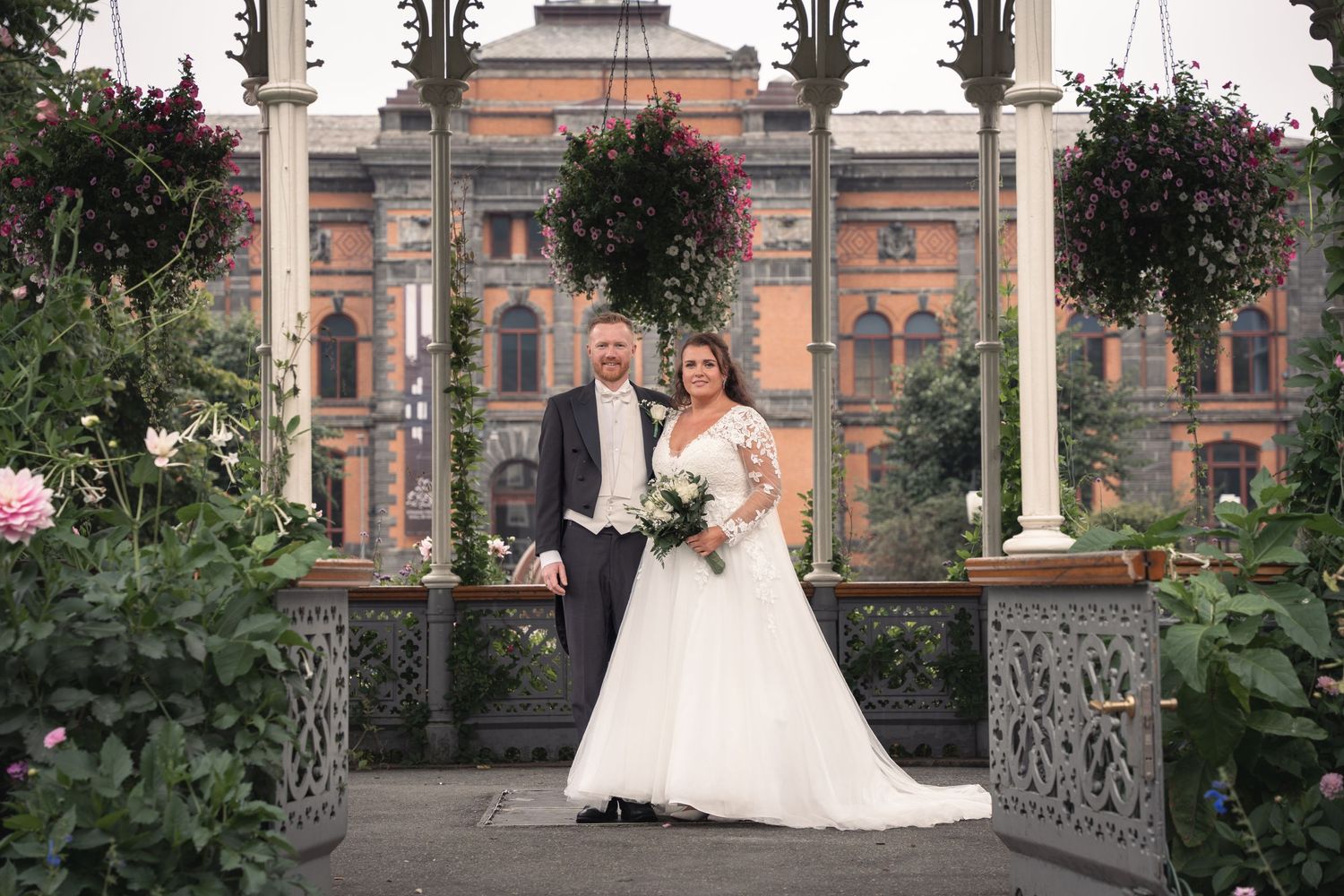Wedding couple portrait