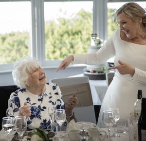 Brdie and mother at wedding