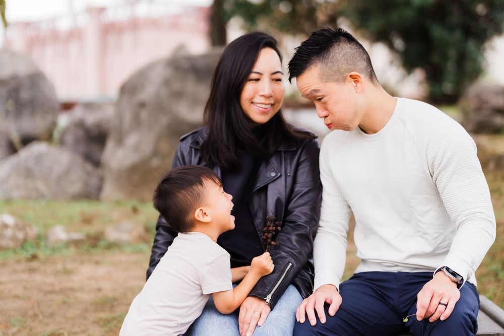 family at Lin An Tai Historical House and Museum