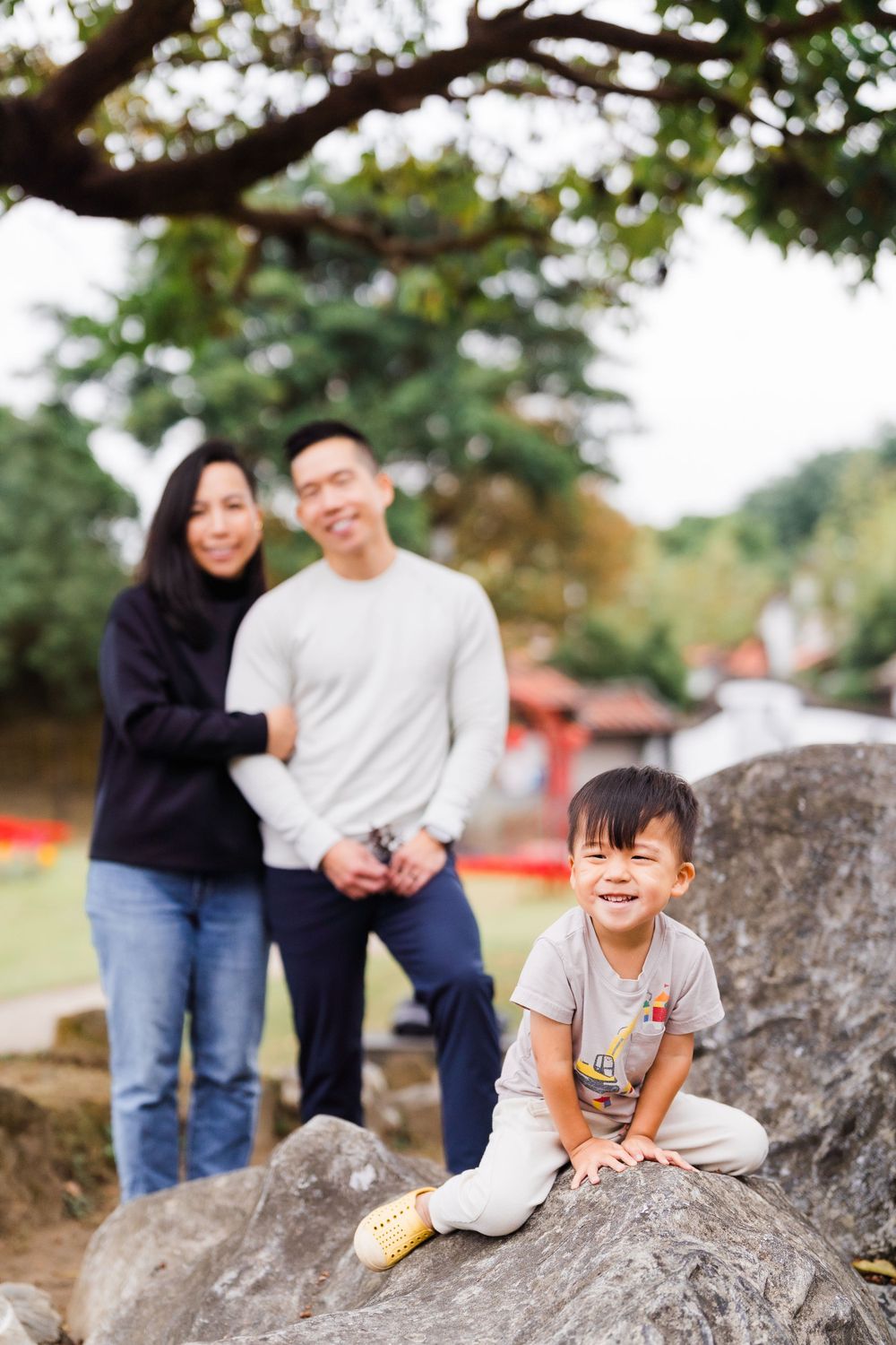family at Lin An Tai Historical House and Museum