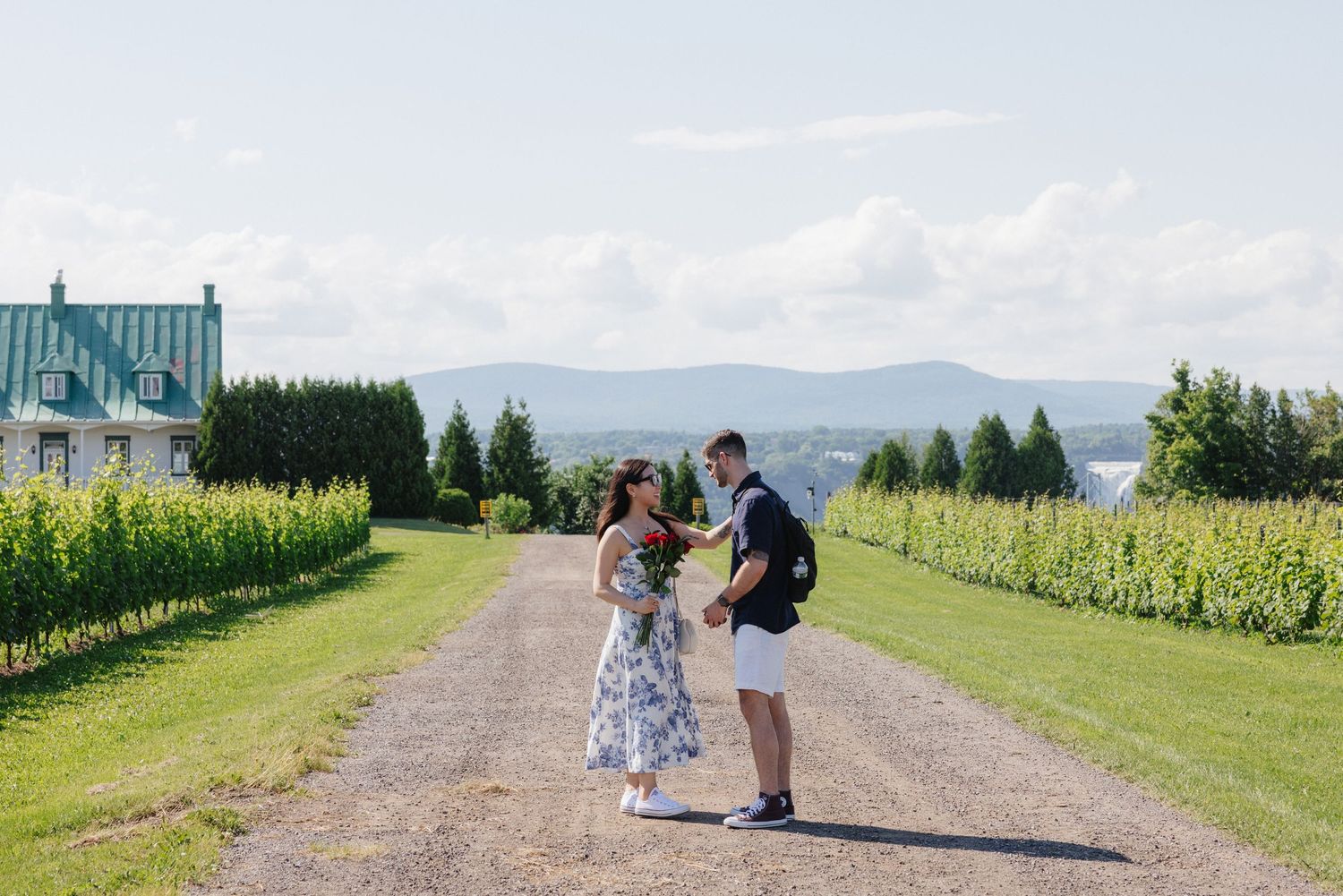 Quebec city surprise proposal engagement photography