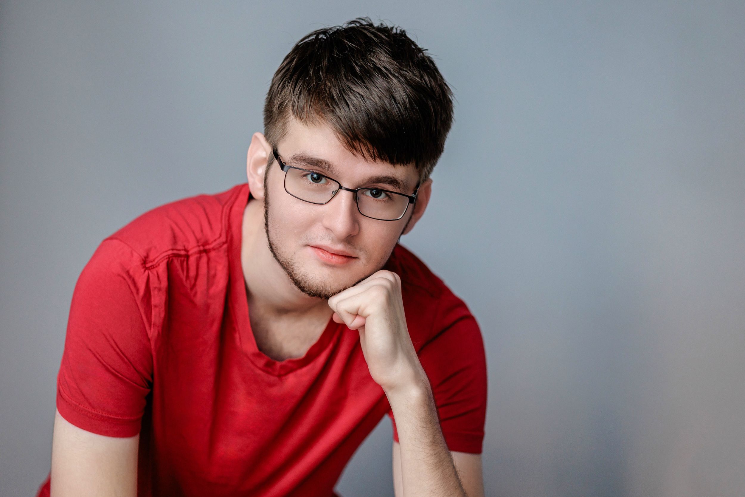 High school senior studio portrait
