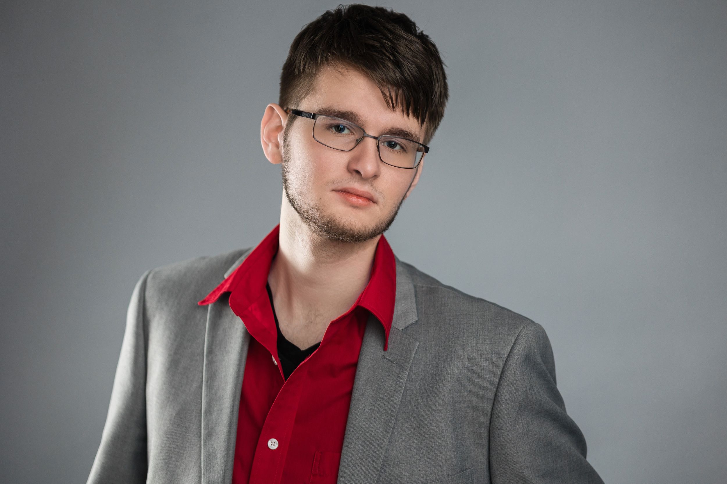 High school senior studio portrait