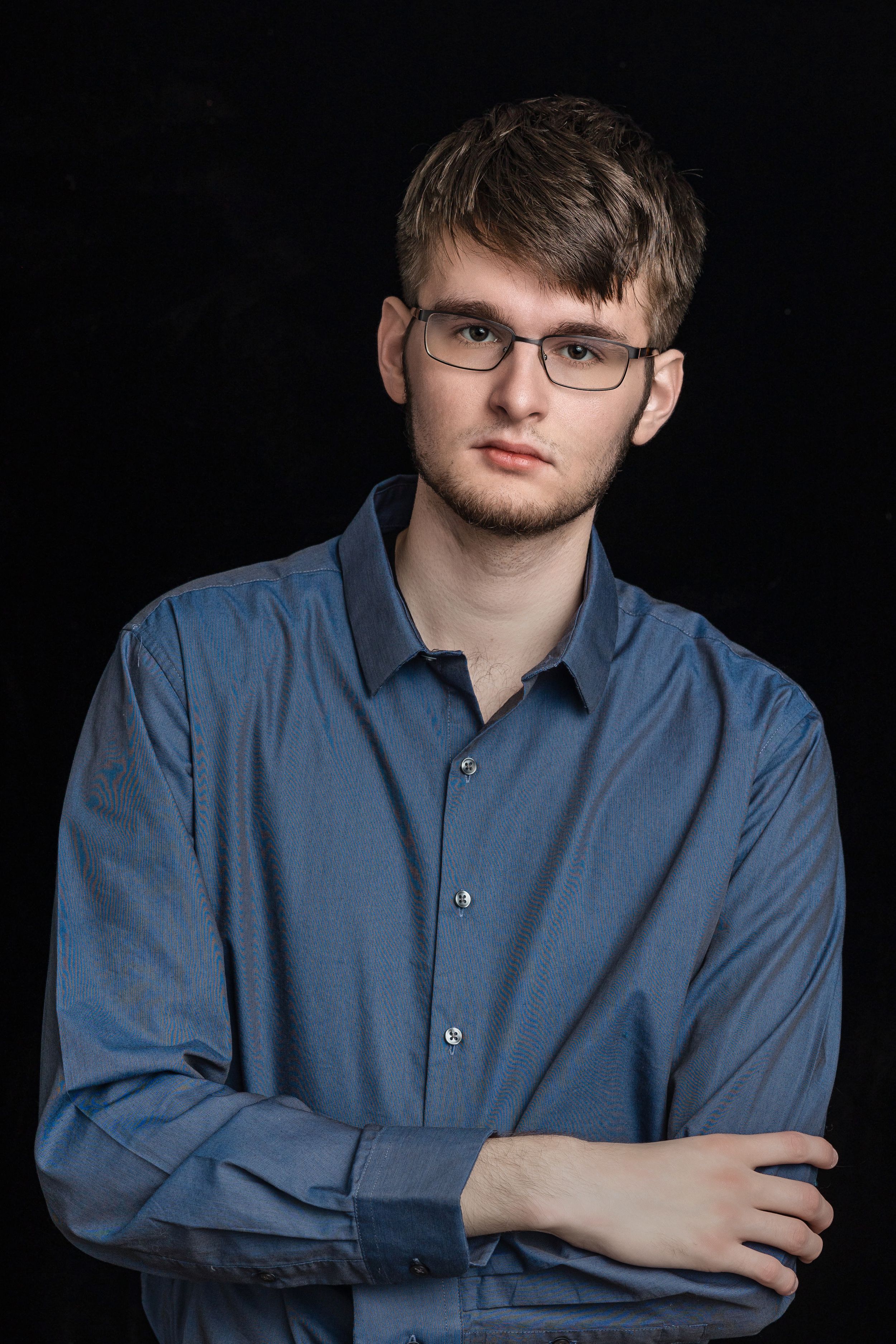 High school senior studio portrait