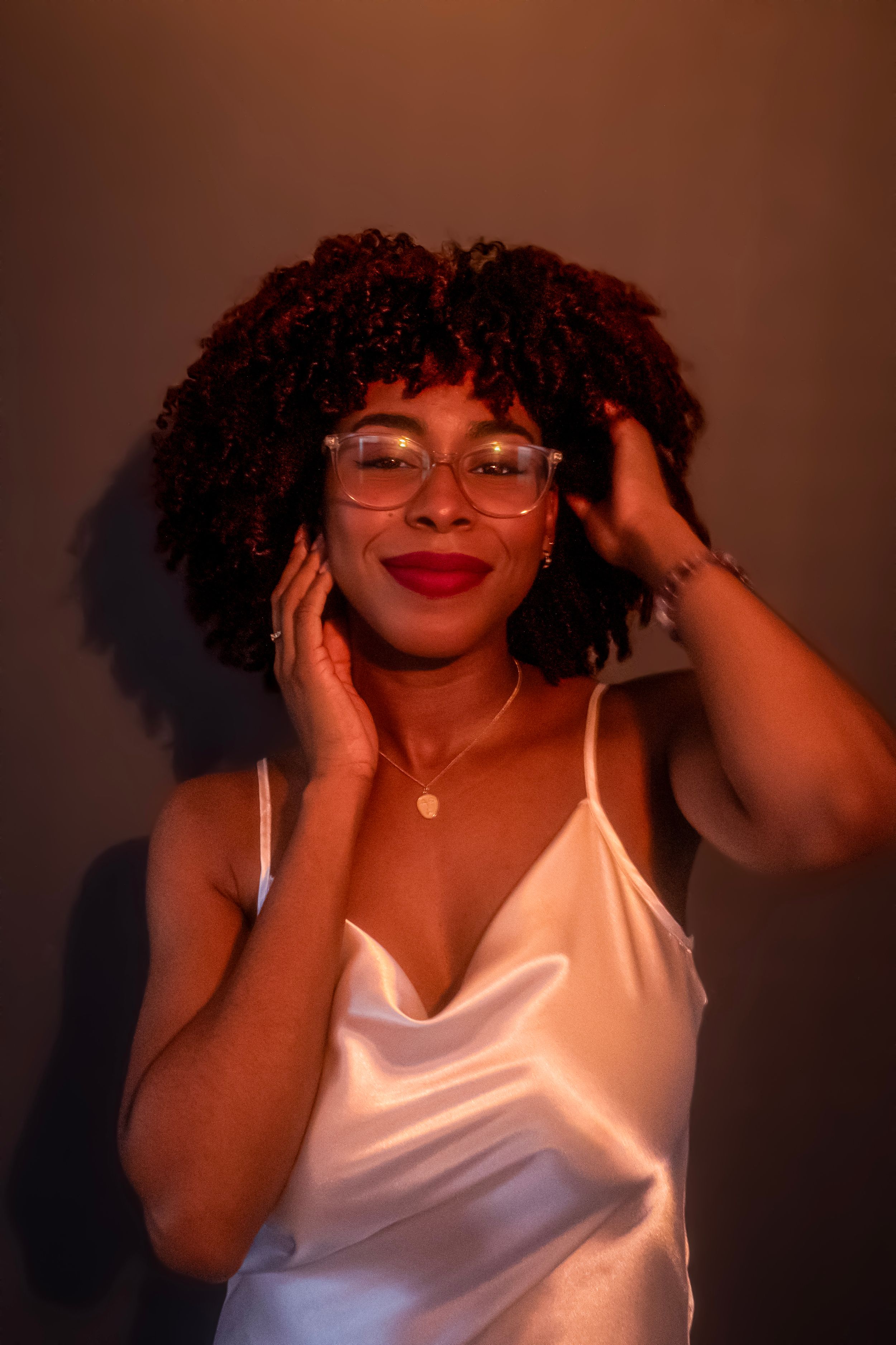Mujer con gafas