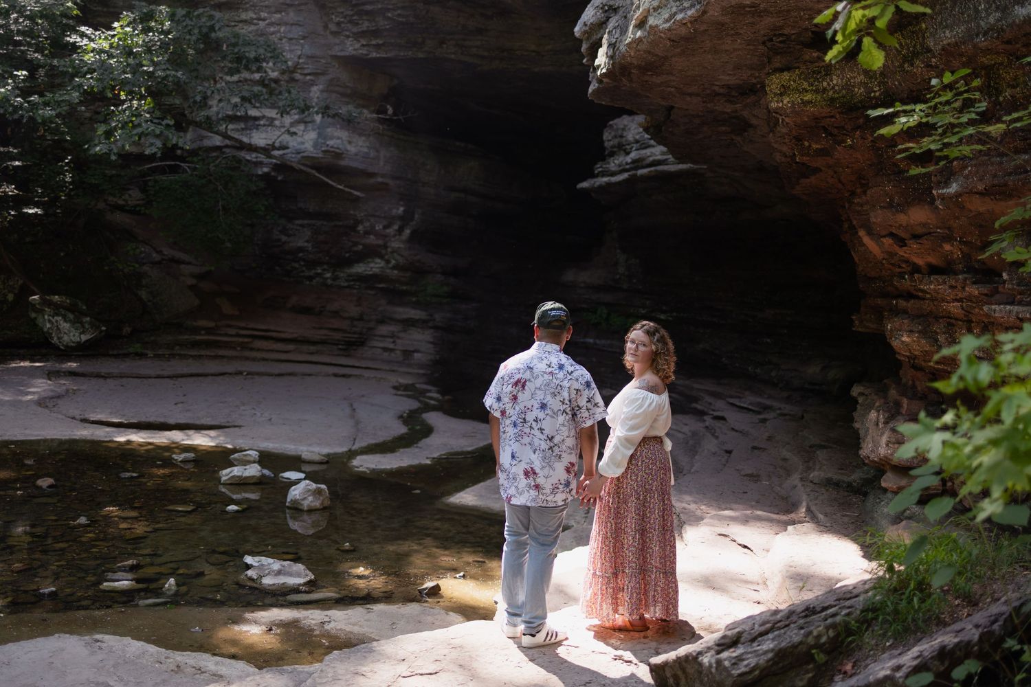 buffalo river engagement session lost valley Ponca Arkansas