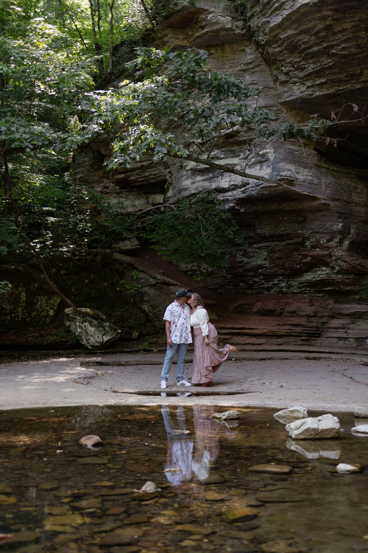 buffalo river engagement adventure session lost valley Ponca Arkansas