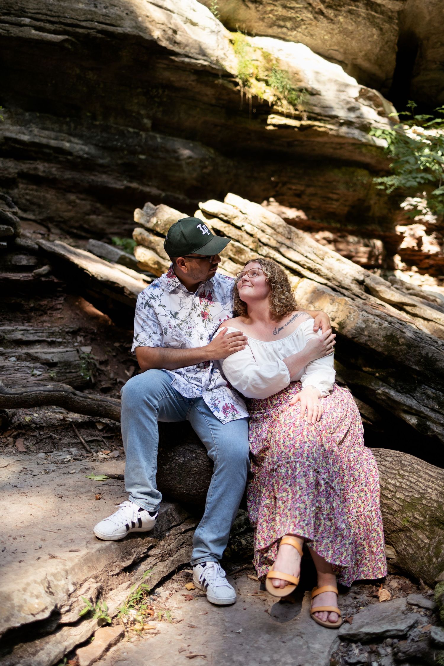 buffalo river adventure engagement session lost valley Ponca Arkansas