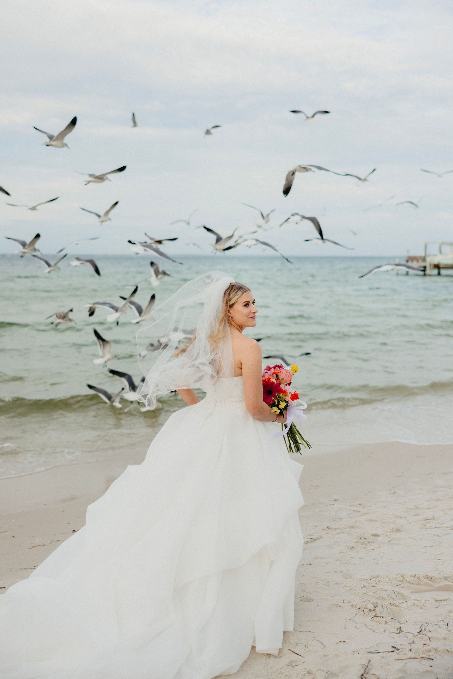 Julianne Drake photography bridal seagulls destination international worldwide photographer