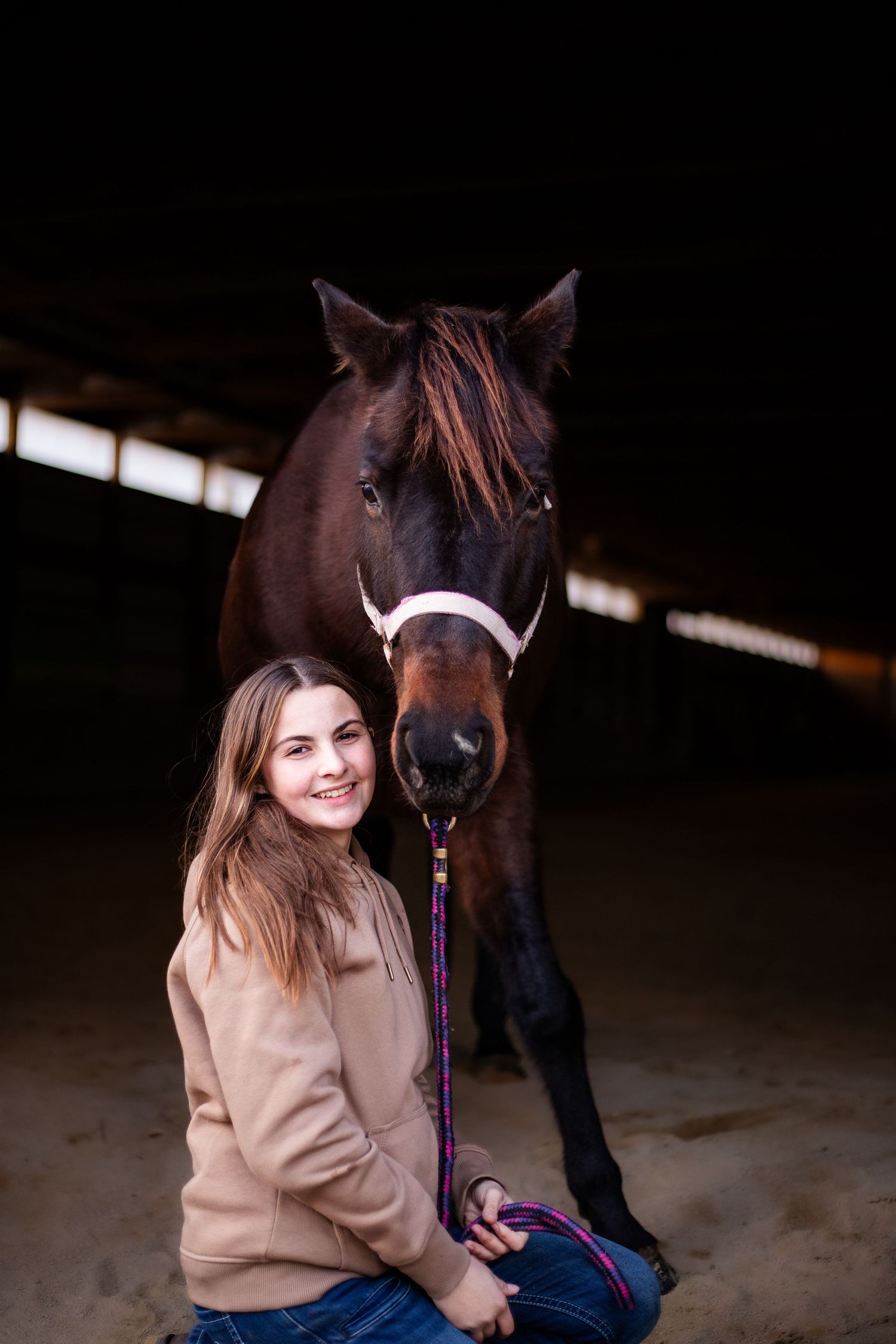 Woman with horse
Girl petting horse
Horse and handler
Indoor arena photography
Horse headshot
Horse portrait
Bonding with horse
Horse Photos