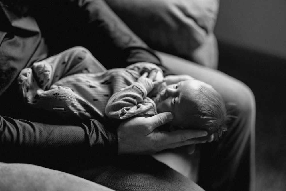 Family photography, Lifestyle Photography, Newborn, Missoula, Montana, Black and White