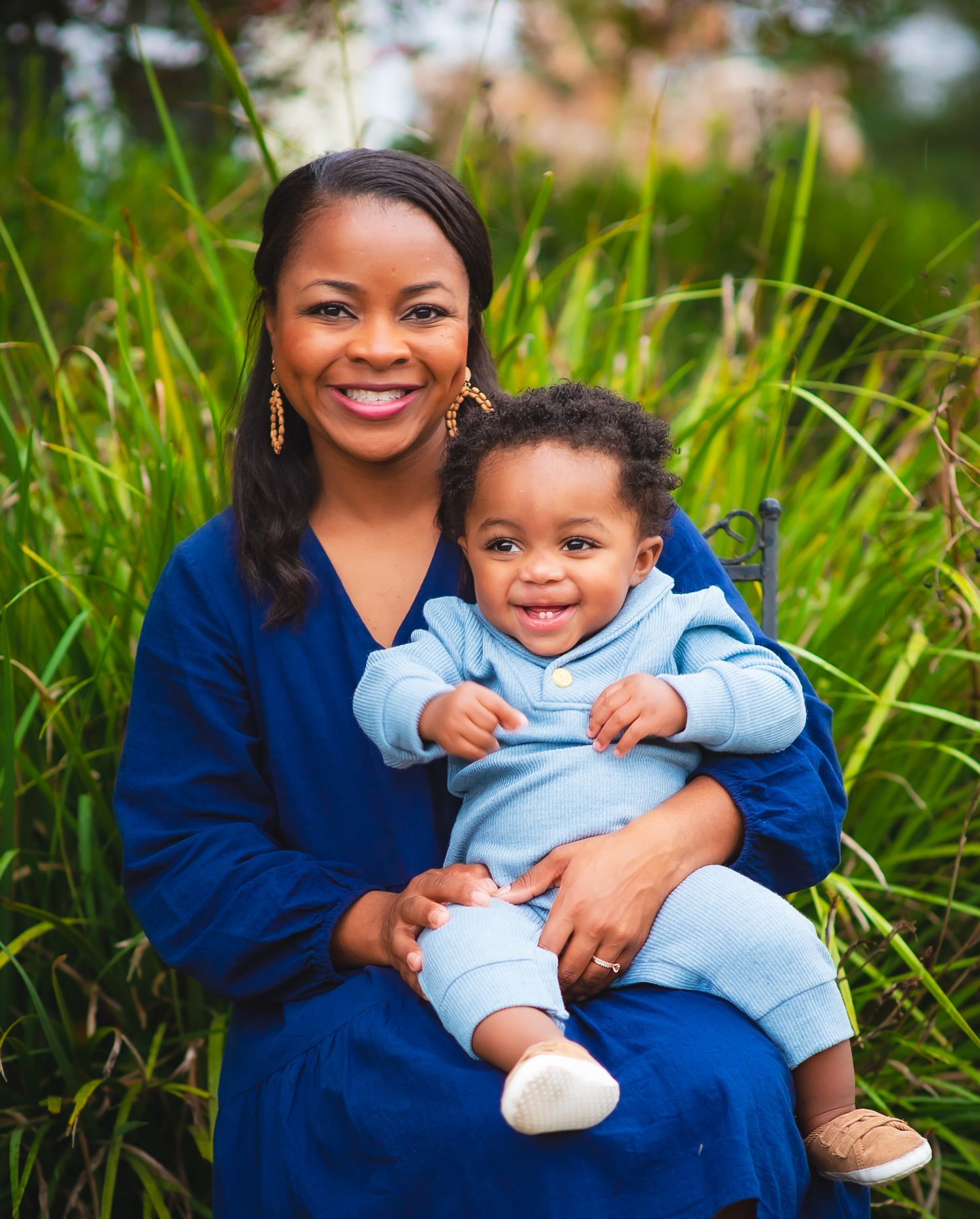 mom and her baby boy emotion captured smiles natural light outside bokeh Opp Alabama