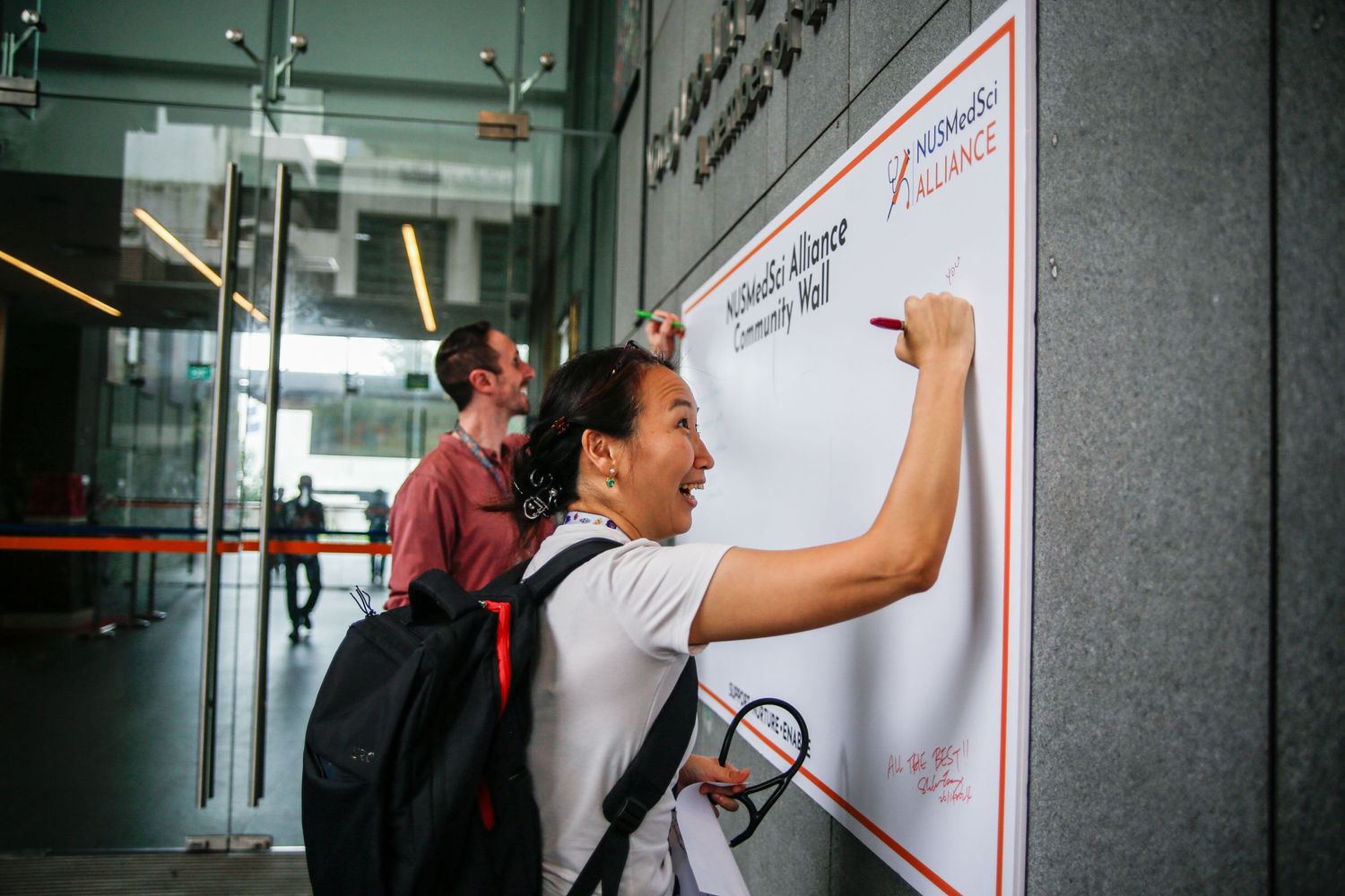 event photoshoot for NUS Medsci alliance opening ceremony in singapore