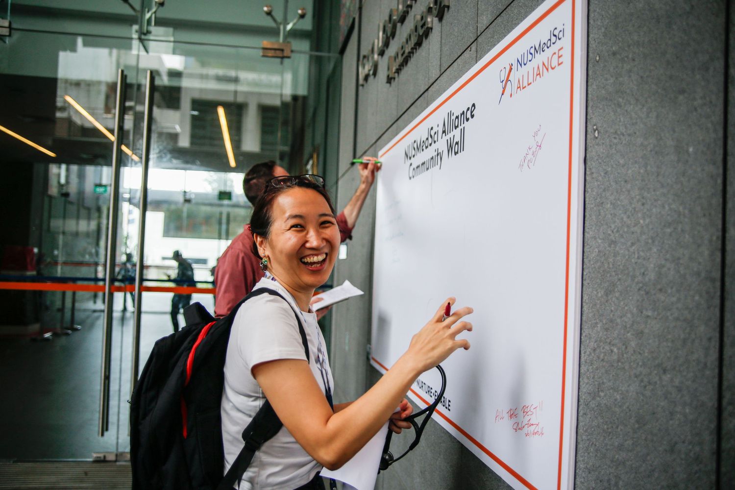 event photoshoot for NUS Medsci alliance opening ceremony in singapore
