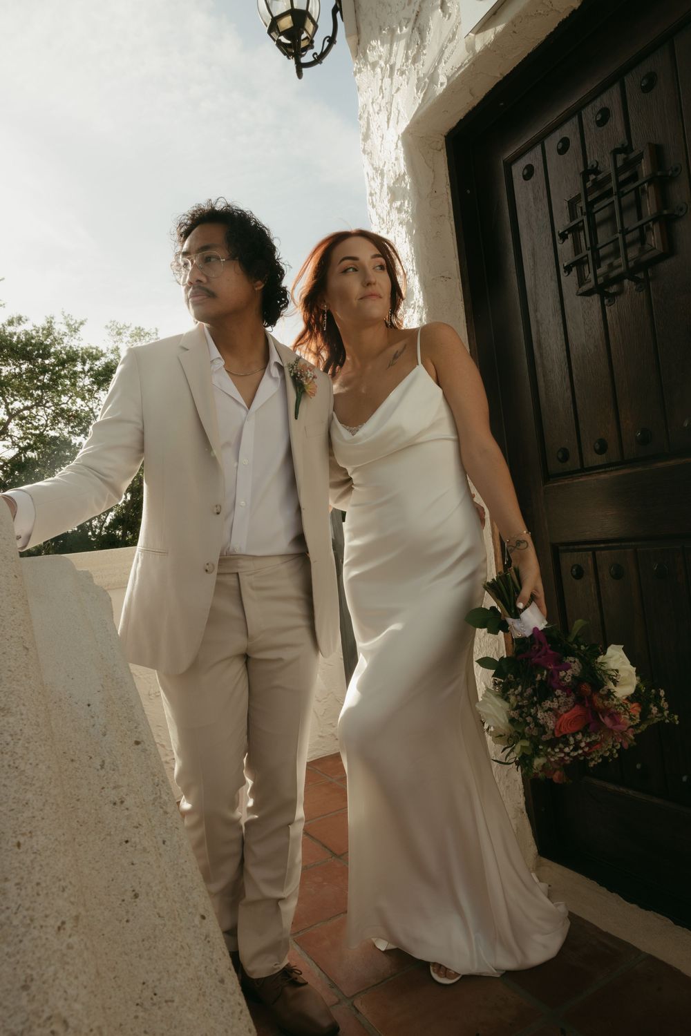 Bride and Groom portraits at Stuart Florida local wedding venue by Lemon & Honey Co.