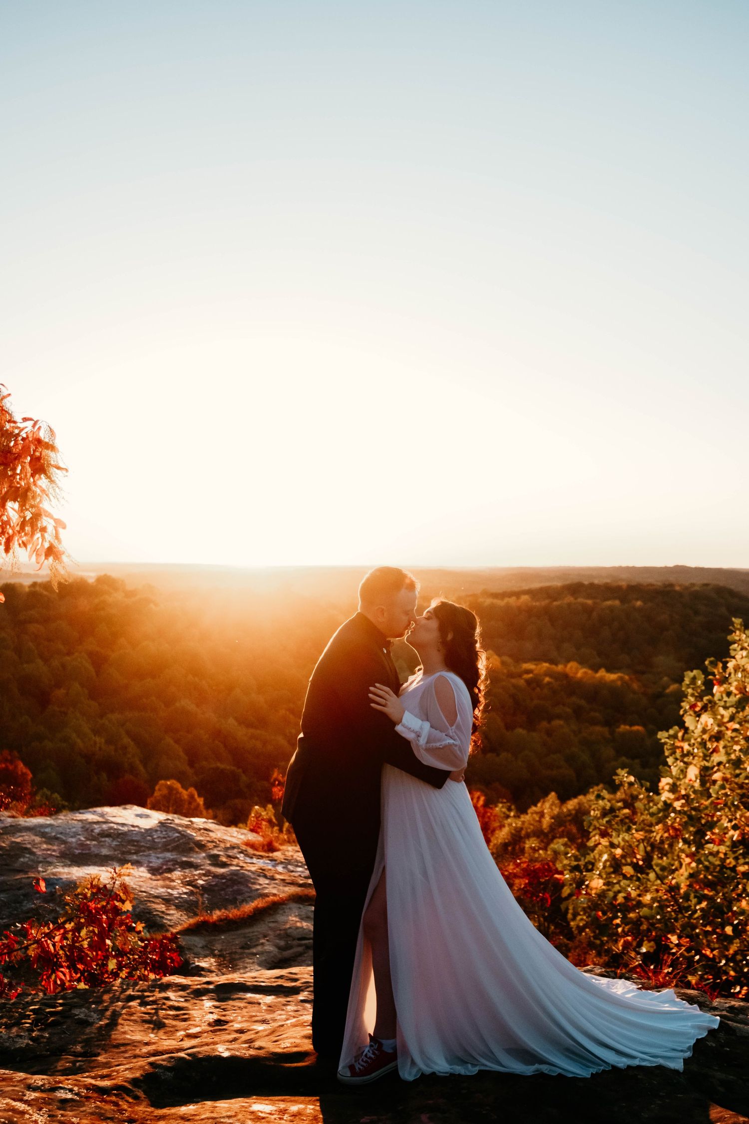 Mountaintop destination engagement session