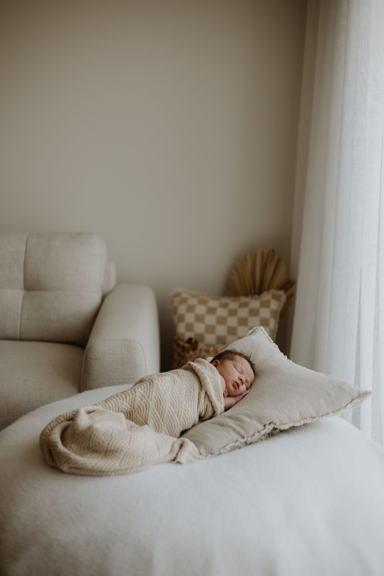In home newborn photography session in Dunedin