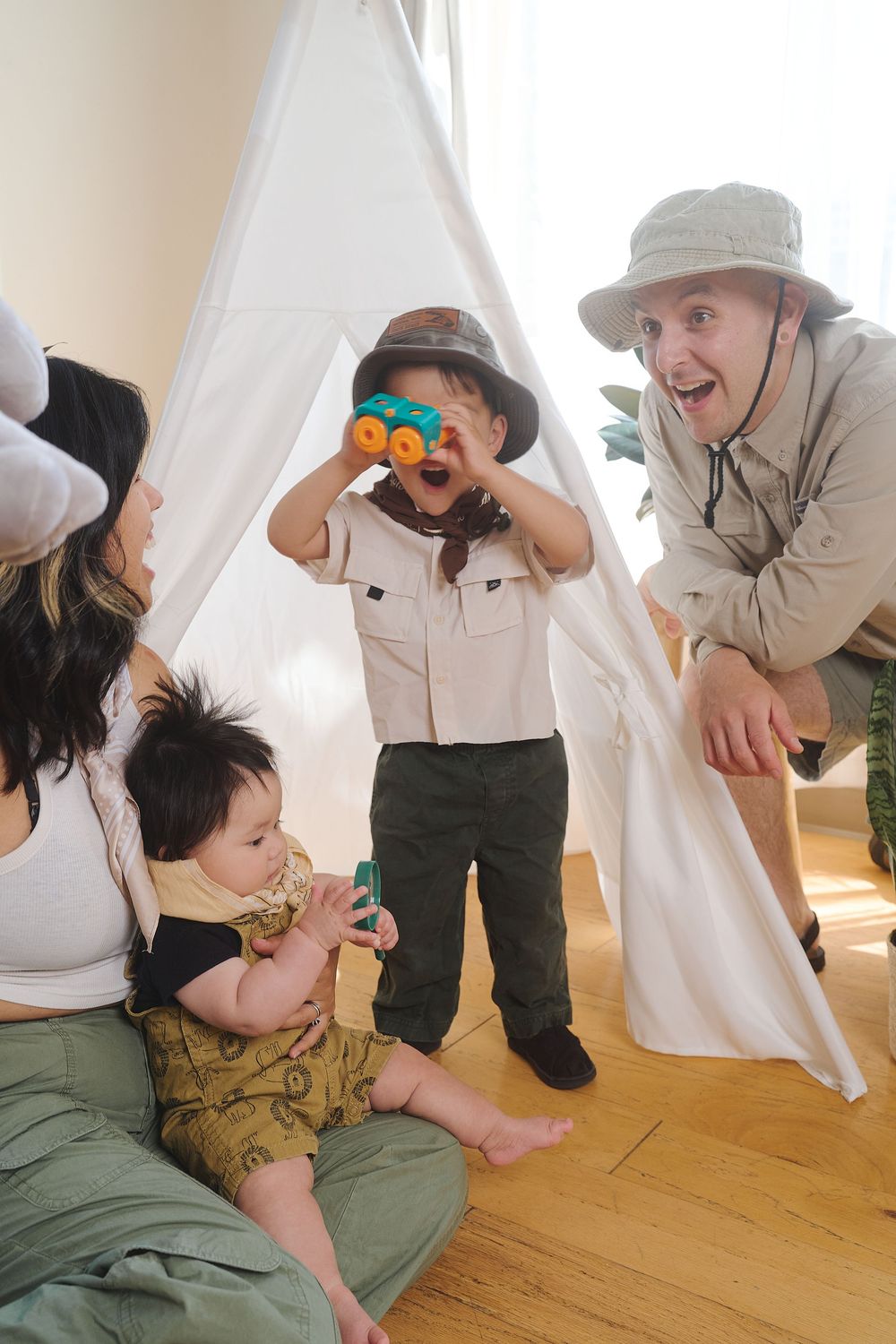 Natural light Family Photography taken in Oakland studio by velvett photos