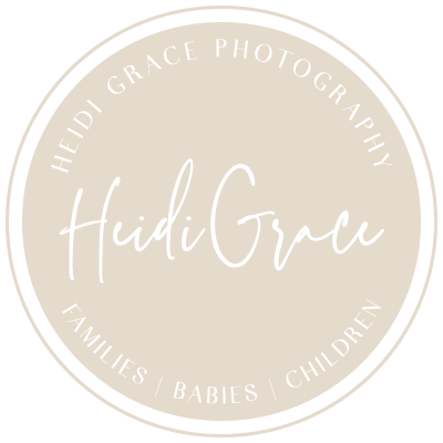 Round dusty pink photography logo design with script text and circular text for family and children photographer.