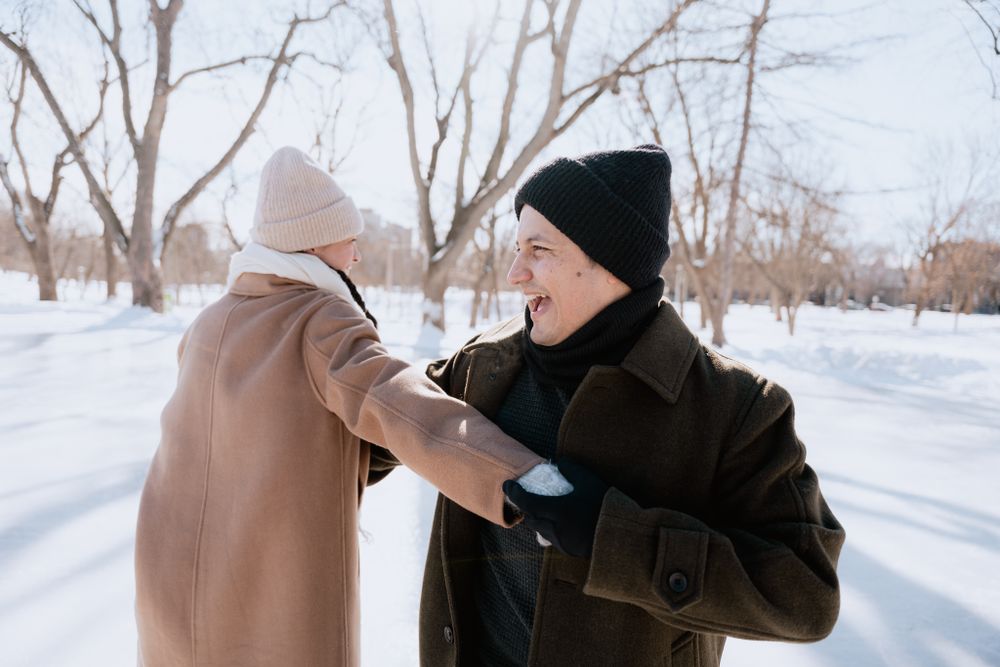 Séance photo de couple au parc Lafontaine à Montréal