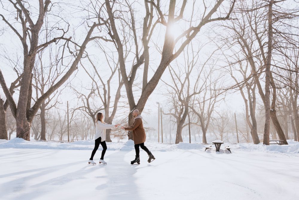 Séance photo de couple à Montréal en hiver